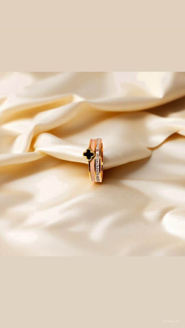 Black Clover Stone Ring