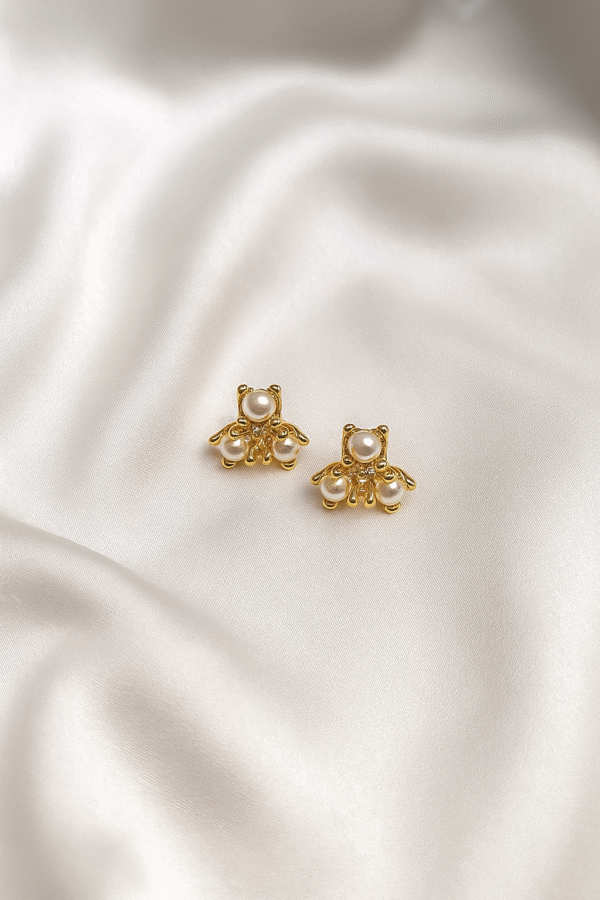 Coral Pearl Earring –Everyday Wear