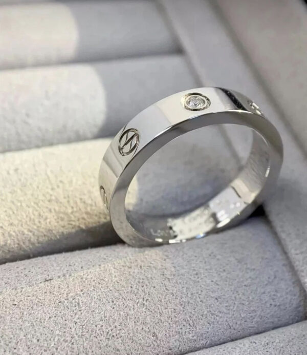 Cartier Love Ring in Platinum Color