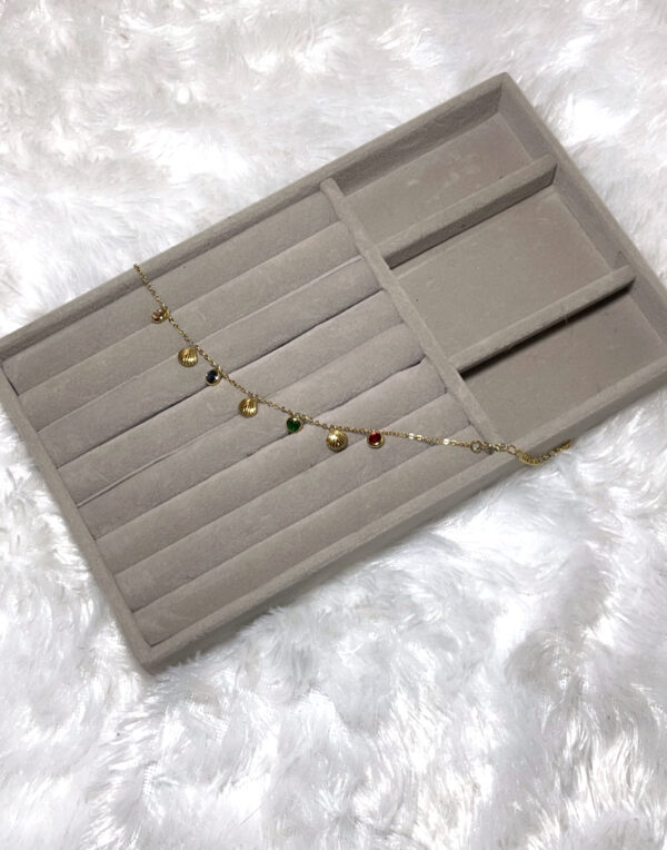 Multi Stone Shell Bracelet