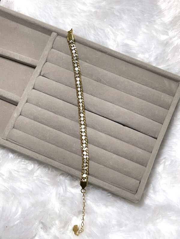 Elegant AD Tennis Bracelet